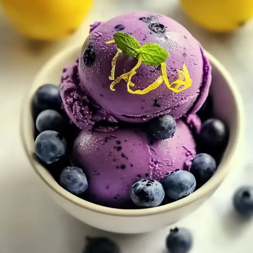 Blueberry Lemon Sorbet