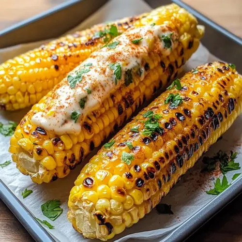 Garlic Butter Grilled Corn On The Cob