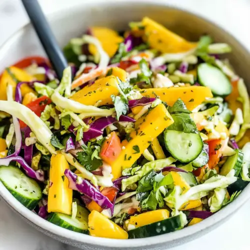 Mango Cucumber Summer Slaw