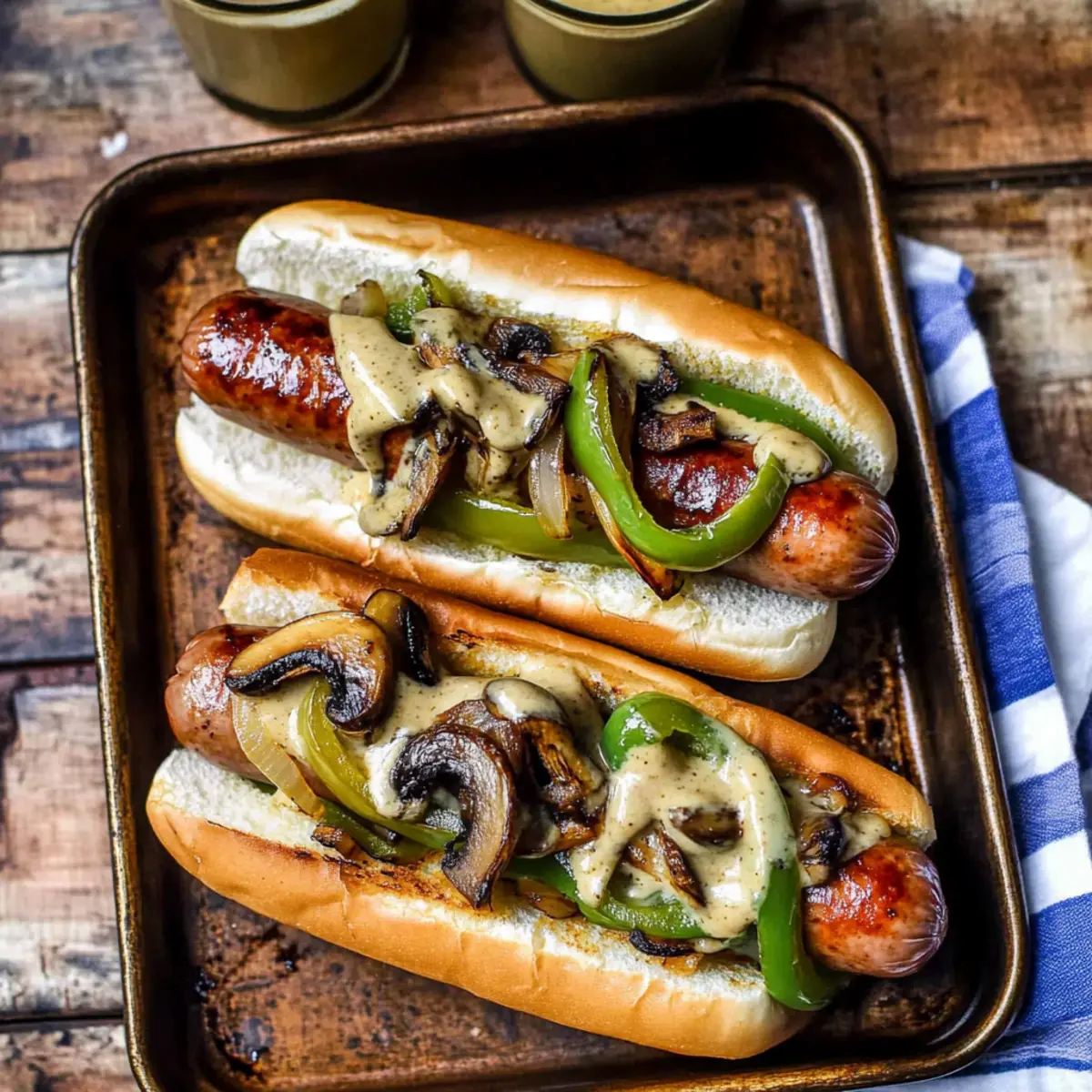Philly Cheese Brats