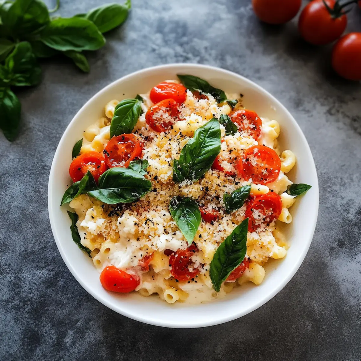 Caprese Mac and Cheese
