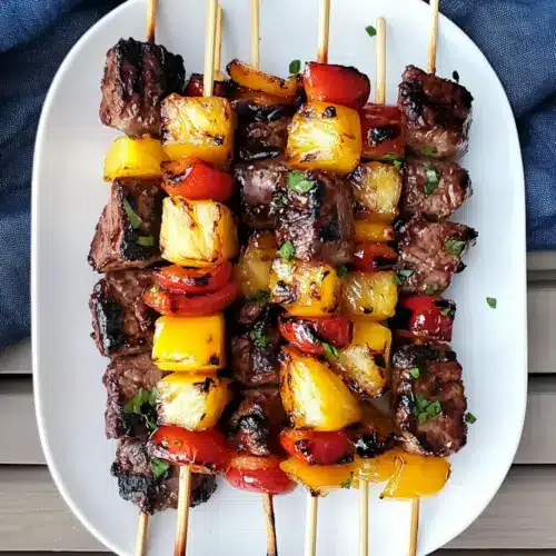 Hawaiian Beef Skewers