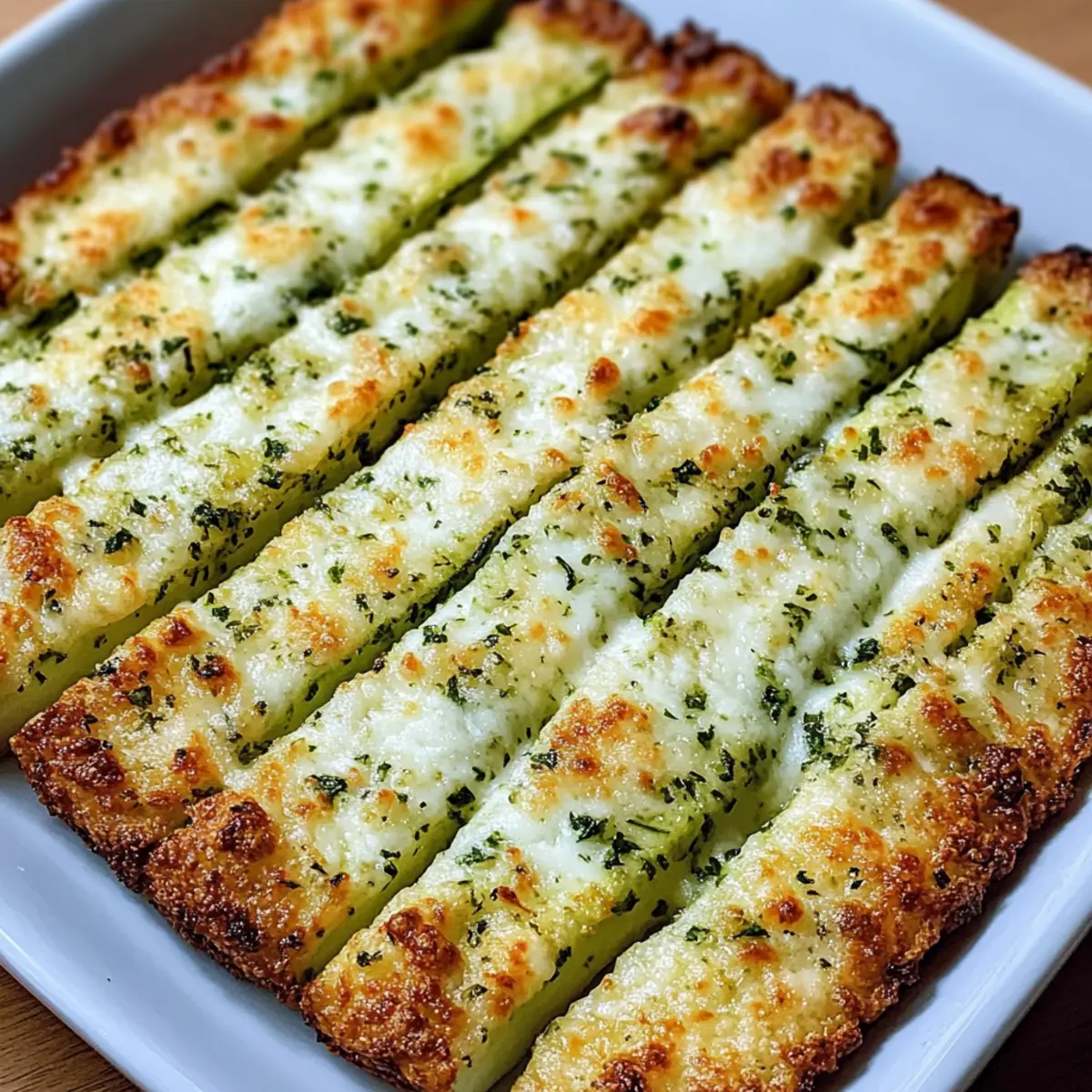 Cheesy Zucchini Breadsticks
