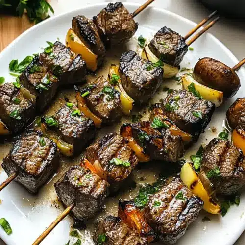 Steak Kabobs With Garlic Butter