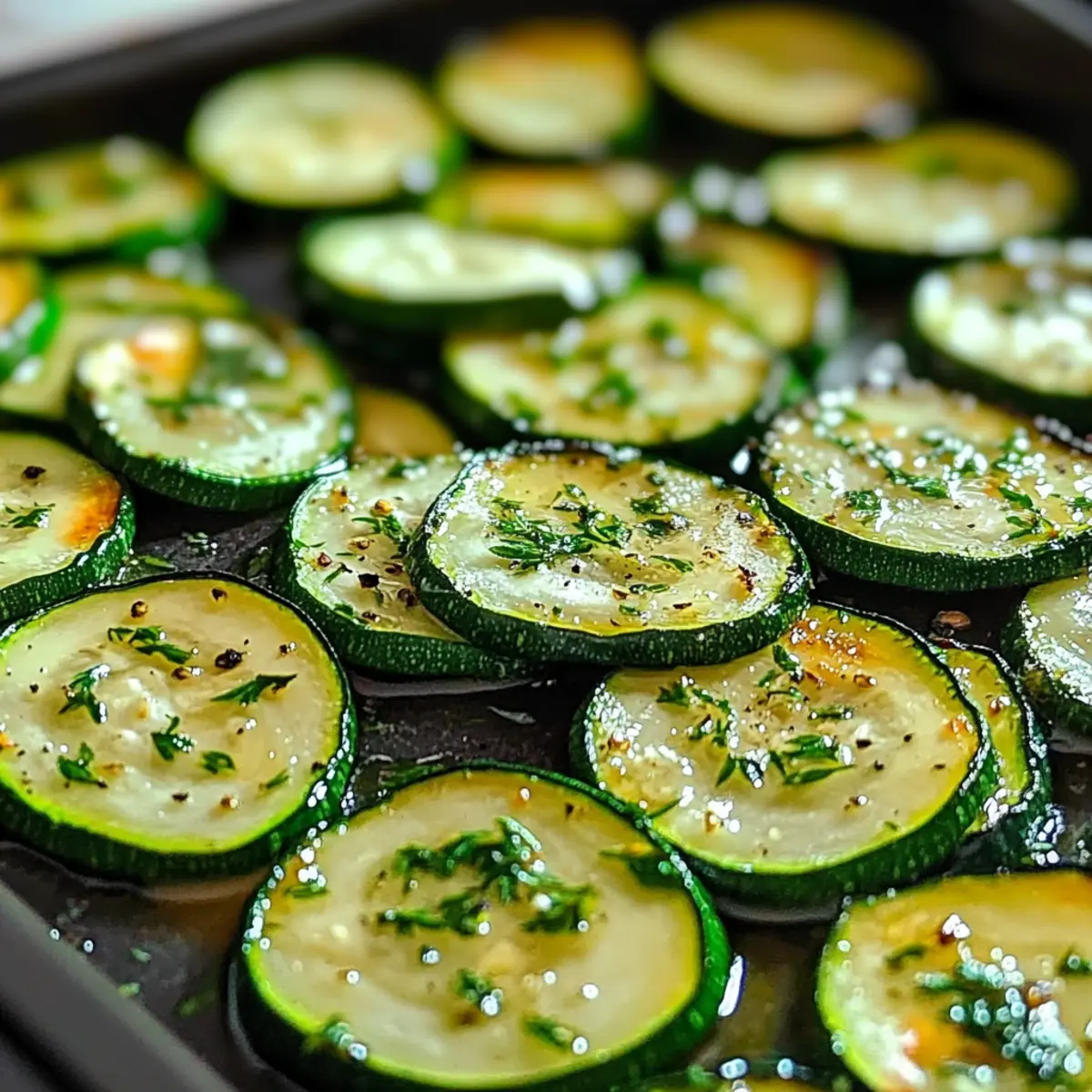 Herb-infused Roasted Zucchini