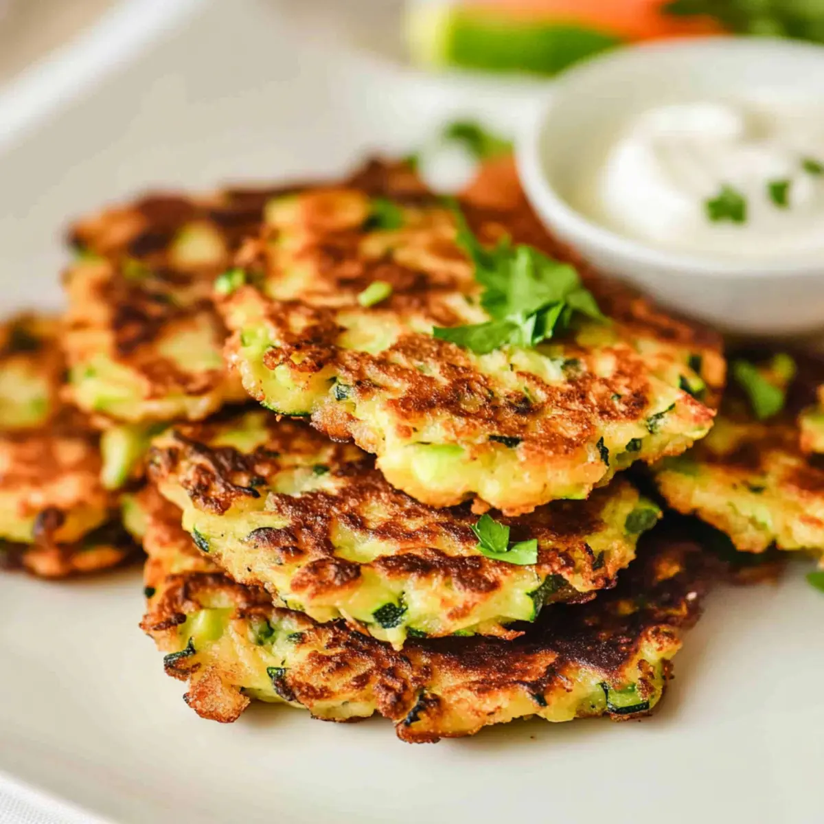 Low Calorie Zucchini Fritters