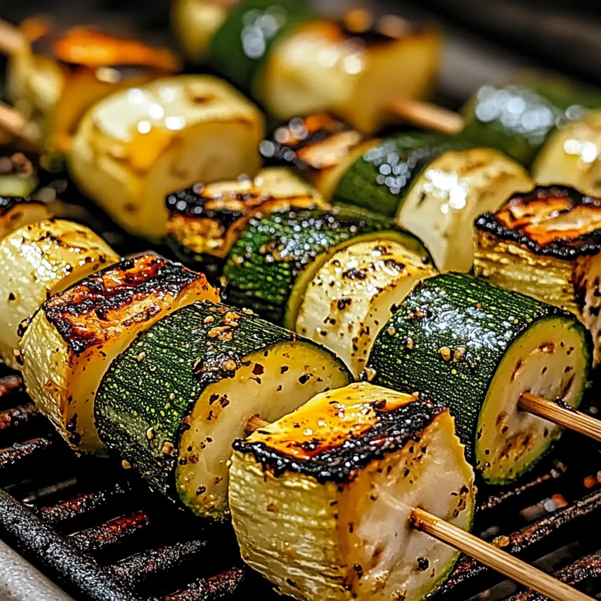 Garlic Butter Zucchini Skewers