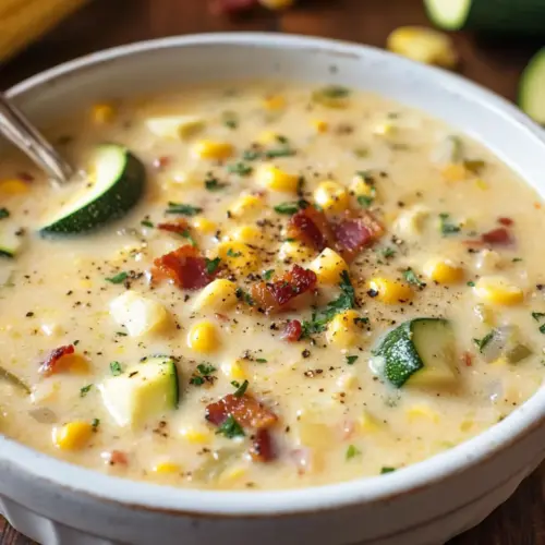 Summer Corn and Zucchini Chowder