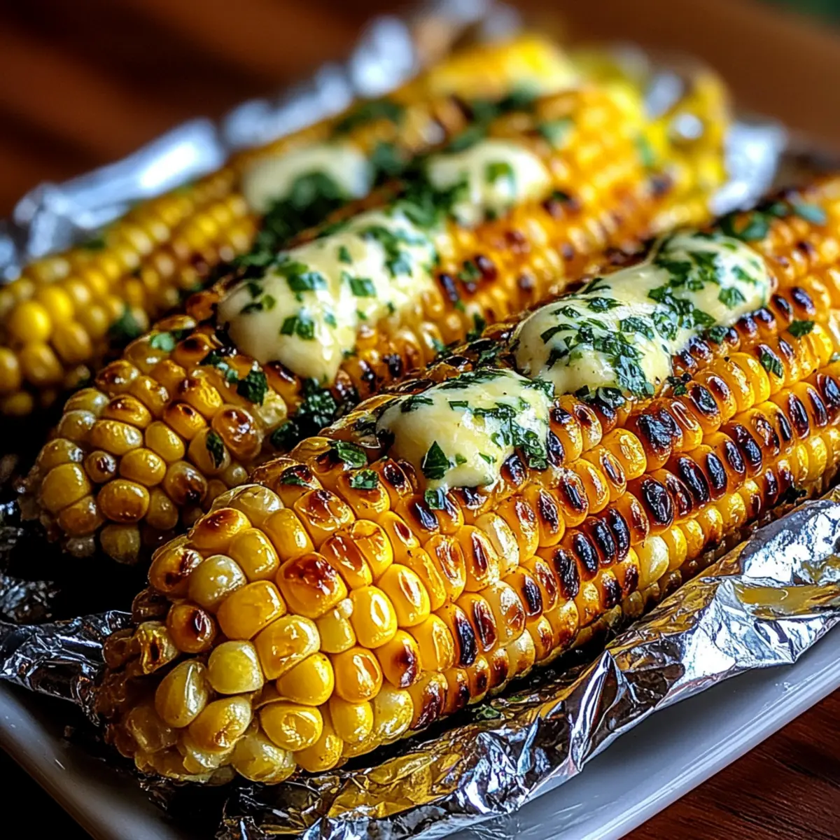 Grilled Corn on the Cob in Foil