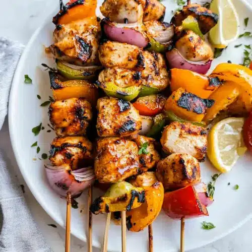 Grilled Chicken Kabobs with Vegetables