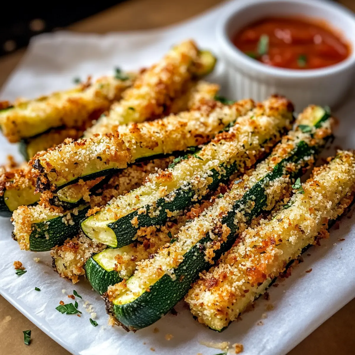 Parmesan Zucchini Fries