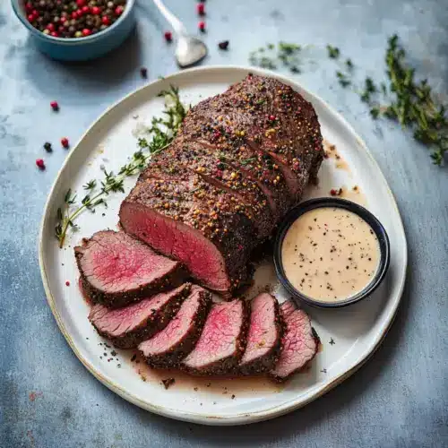 Peppercorn Roasted Beef Tenderloin