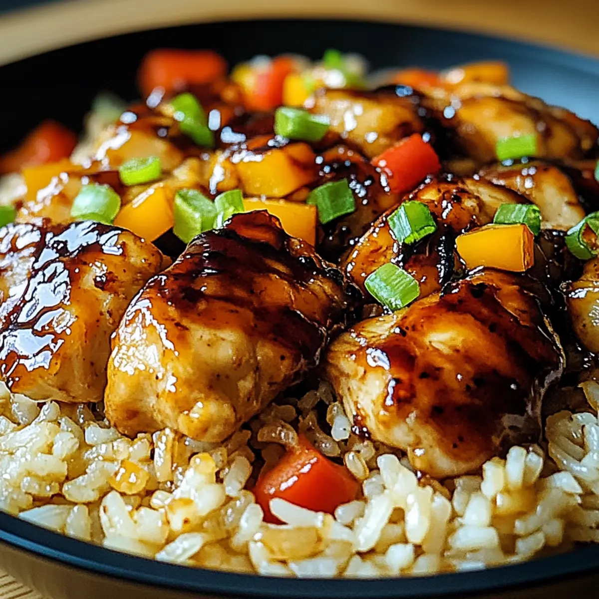 Honey BBQ Chicken Rice