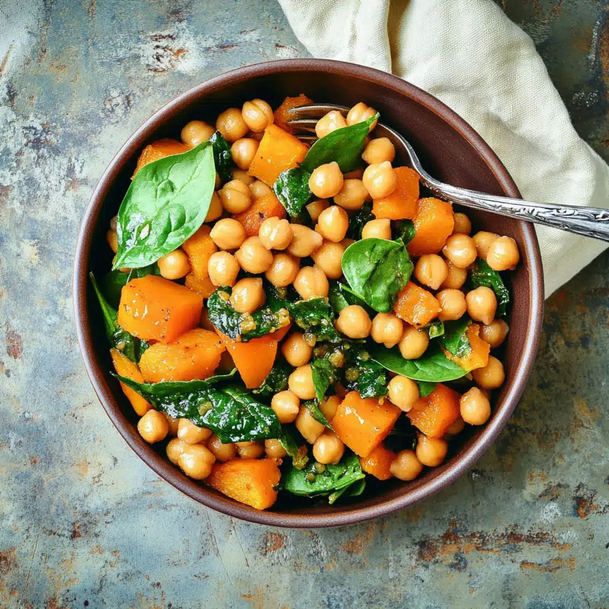 Butternut Squash and Chickpeas Salad