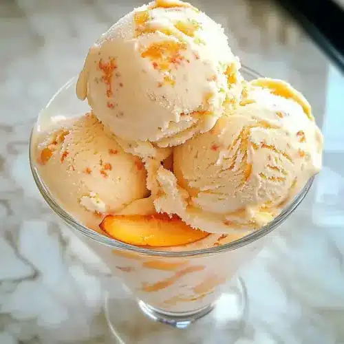 Fresh Georgia Peach Ice Cream