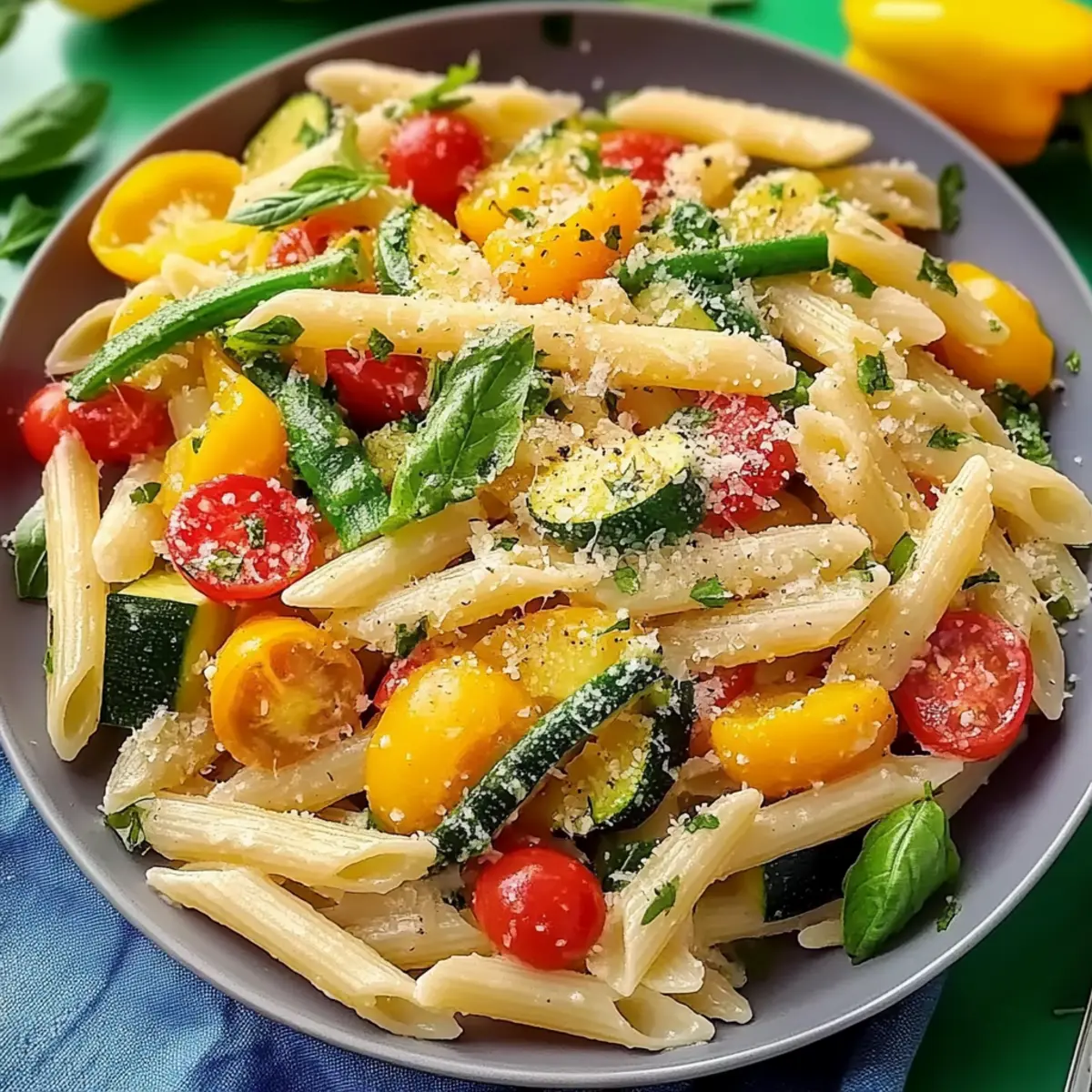 Parmesan Summer Pasta Primavera