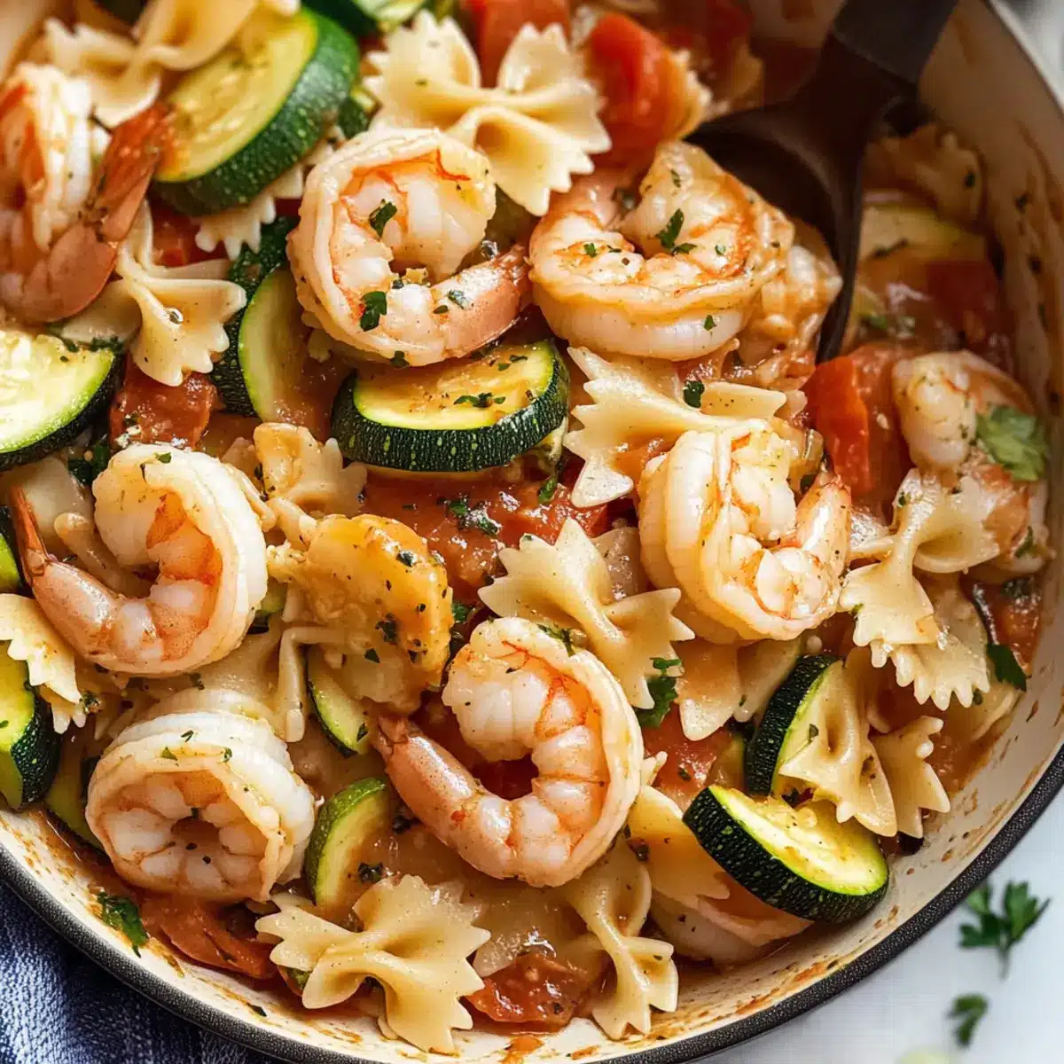 Shrimp and Zucchini Pasta