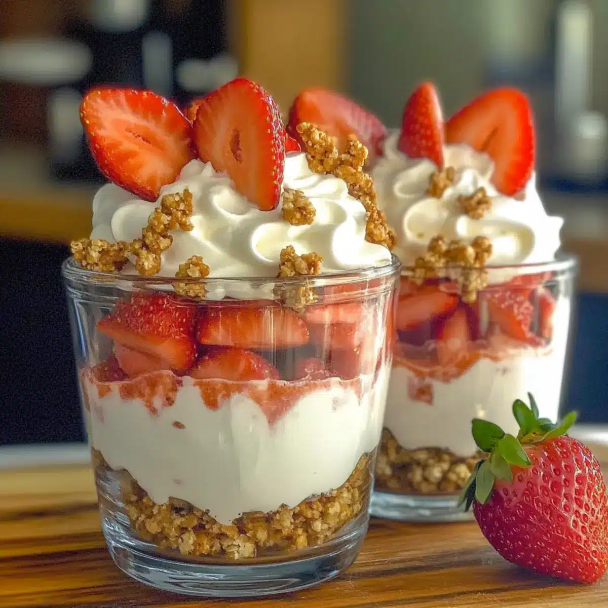 Strawberry Pretzel Salad Parfaits