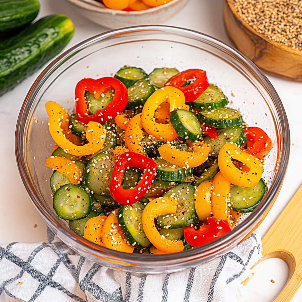 Cucumber and Sweet Pepper Salad