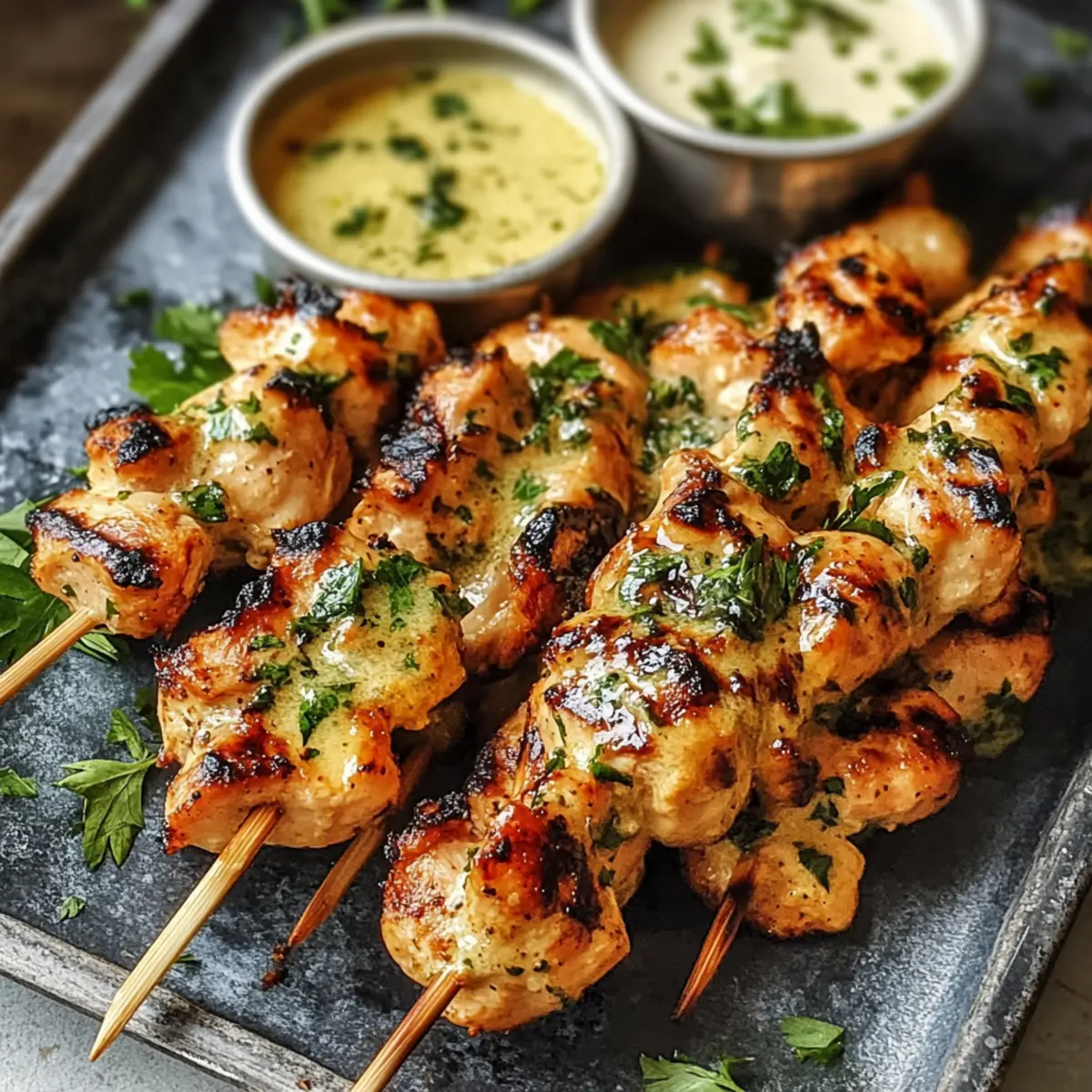 Cowboy Butter Chicken Skewers