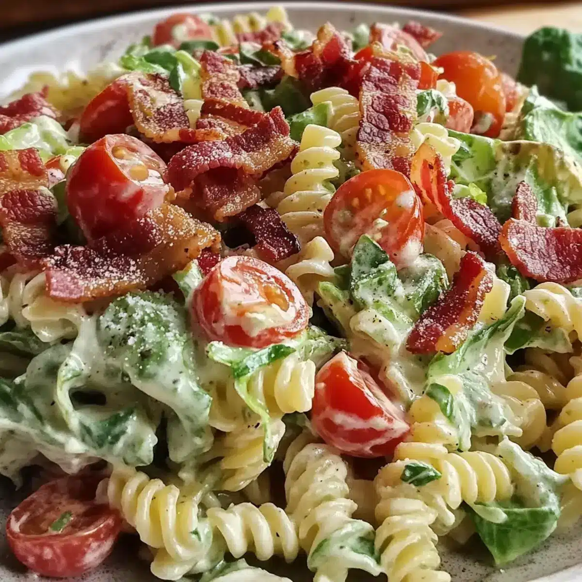4th of July Creamy BLT Pasta Salad