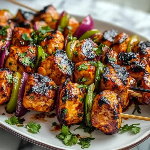 Mexican Barbecue Chicken Skewers