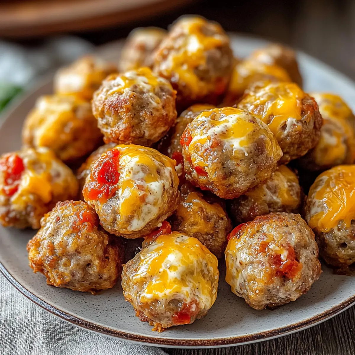Rotel Cream Cheese Sausage Balls