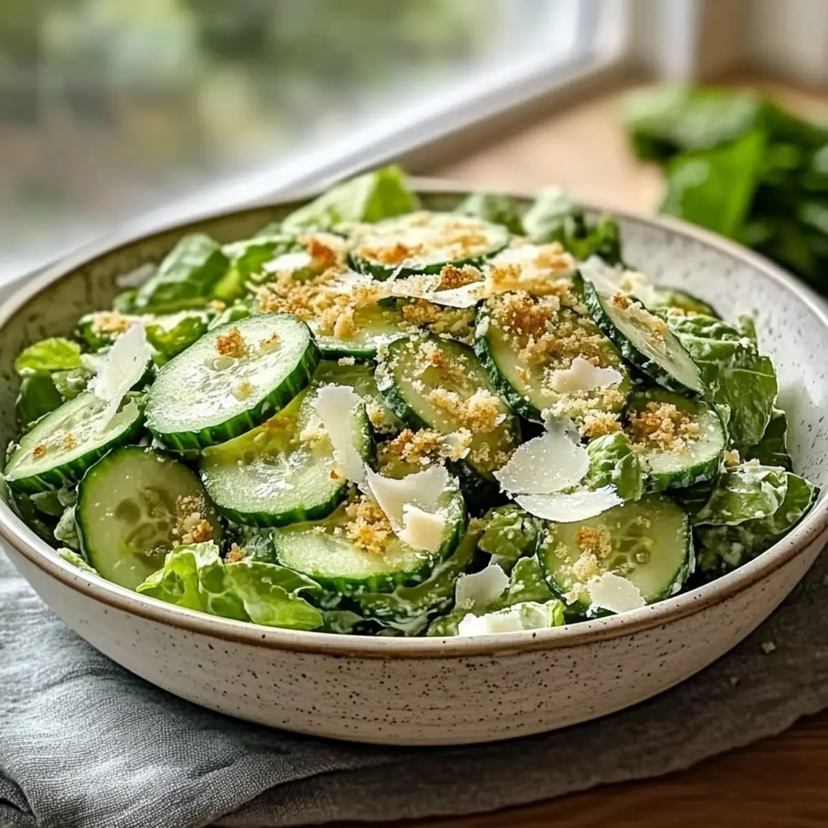 Cucumber Caesar Salad