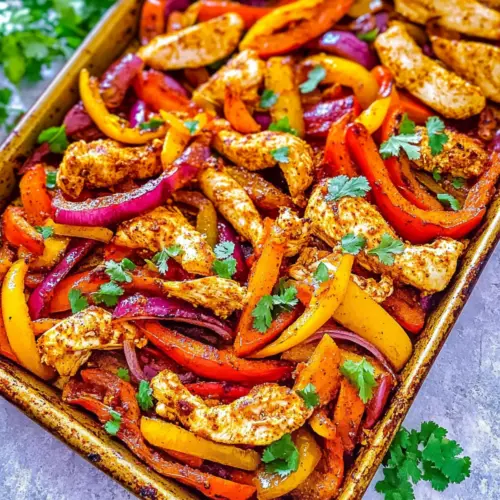 Sheet Pan Chicken Fajitas