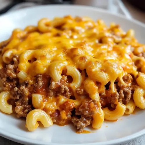 Cheesy Beef & Macaroni Casserole