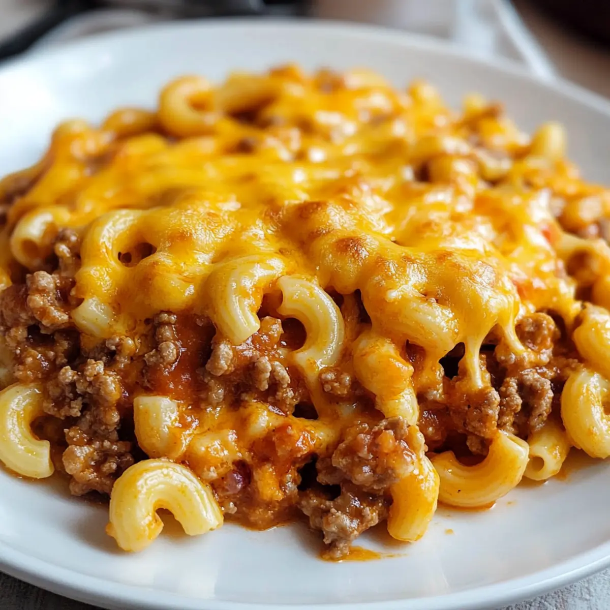 Cheesy Beef & Macaroni Casserole