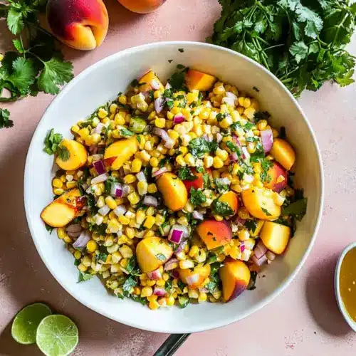 Corn and Peach Salad