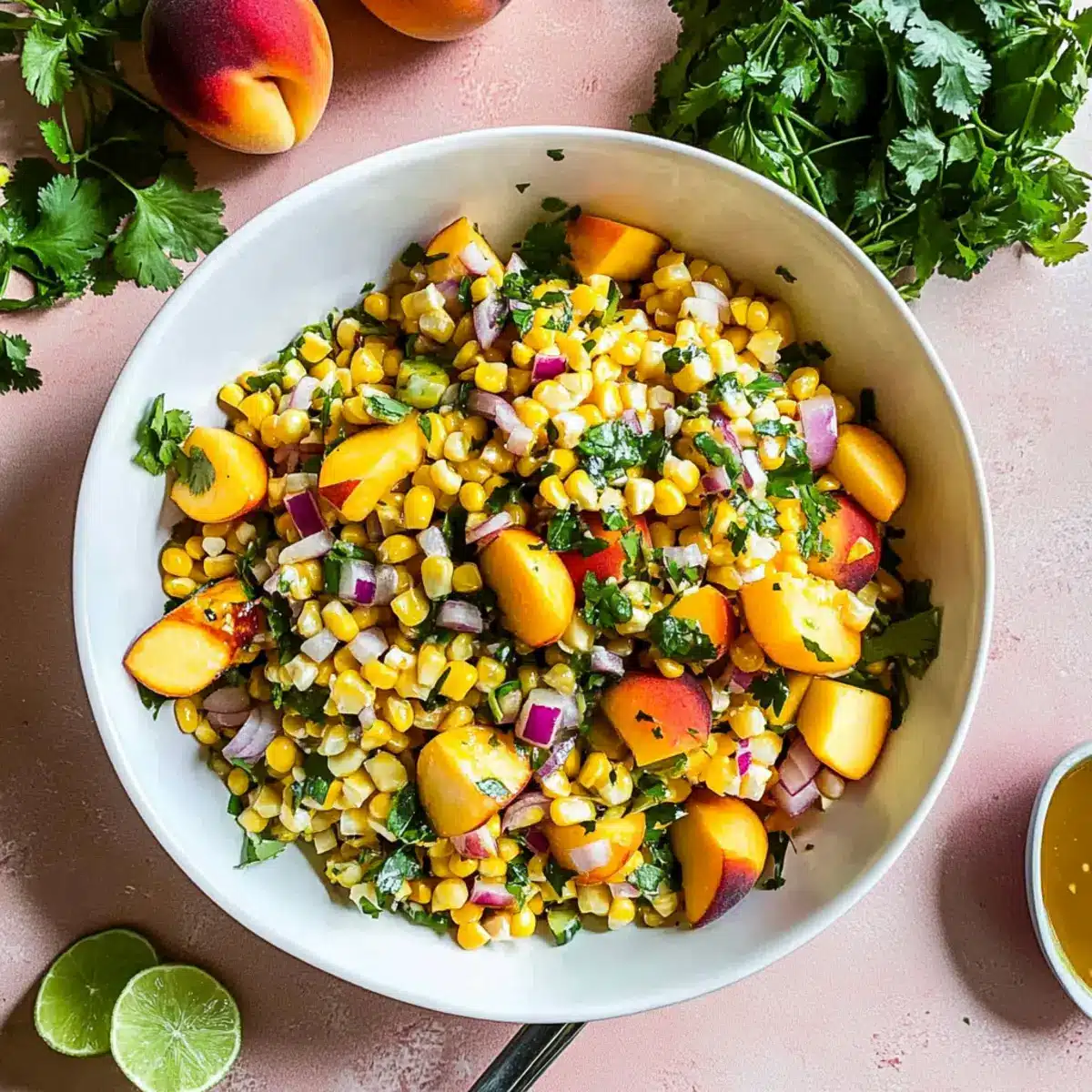 Corn and Peach Salad