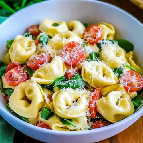 Garlic Parmesan Tortellini Salad