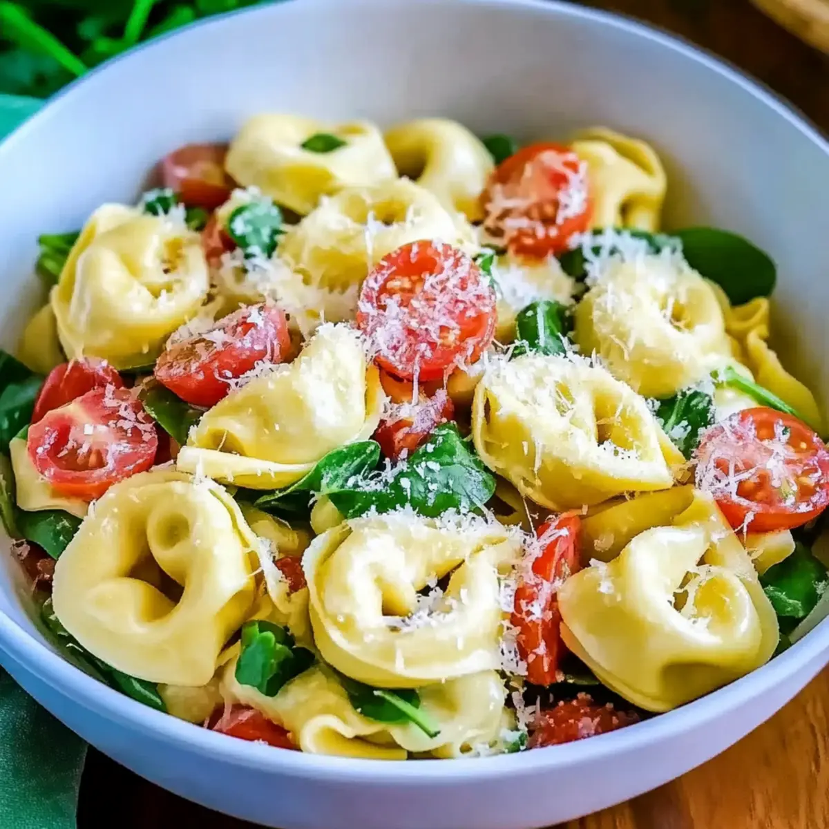 Garlic Parmesan Tortellini Salad