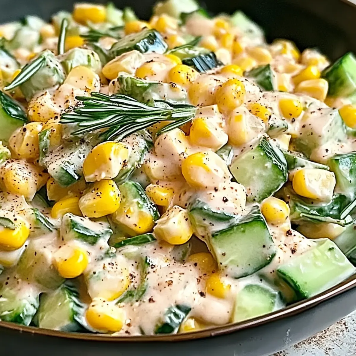 Street Corn Cucumber Salad