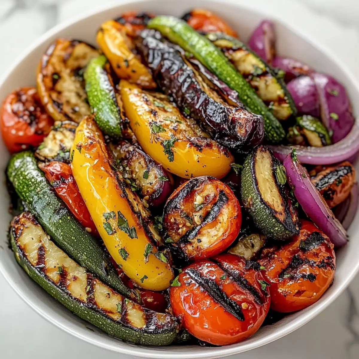 Tasty Grilled Veggies with Marinade