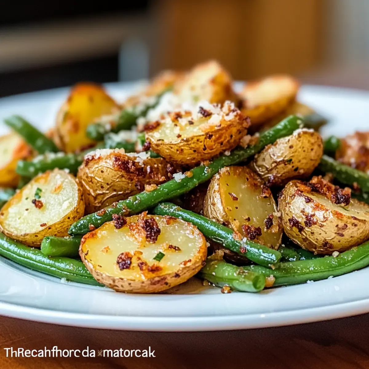Garlic Potatoes and Green Beans