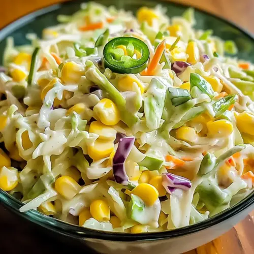 Jalapeno Corn Coleslaw