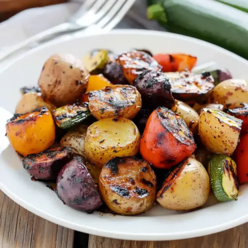 BBQ Potatoes and Vegetable Medley