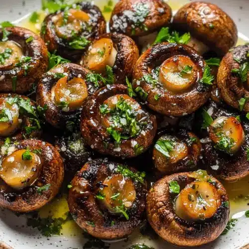 Garlic Butter Grilled Mushrooms