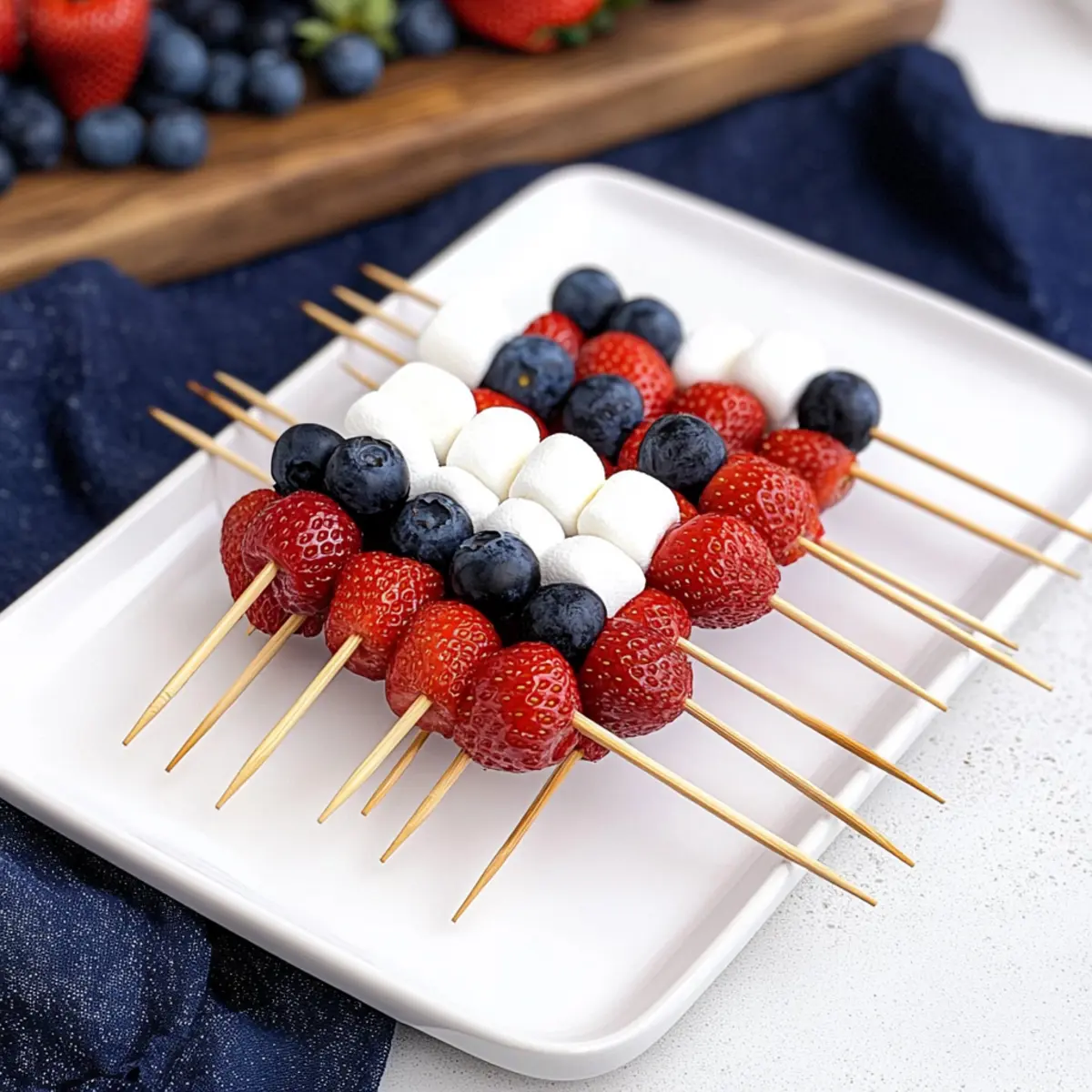 4th of July Fruit Skewers