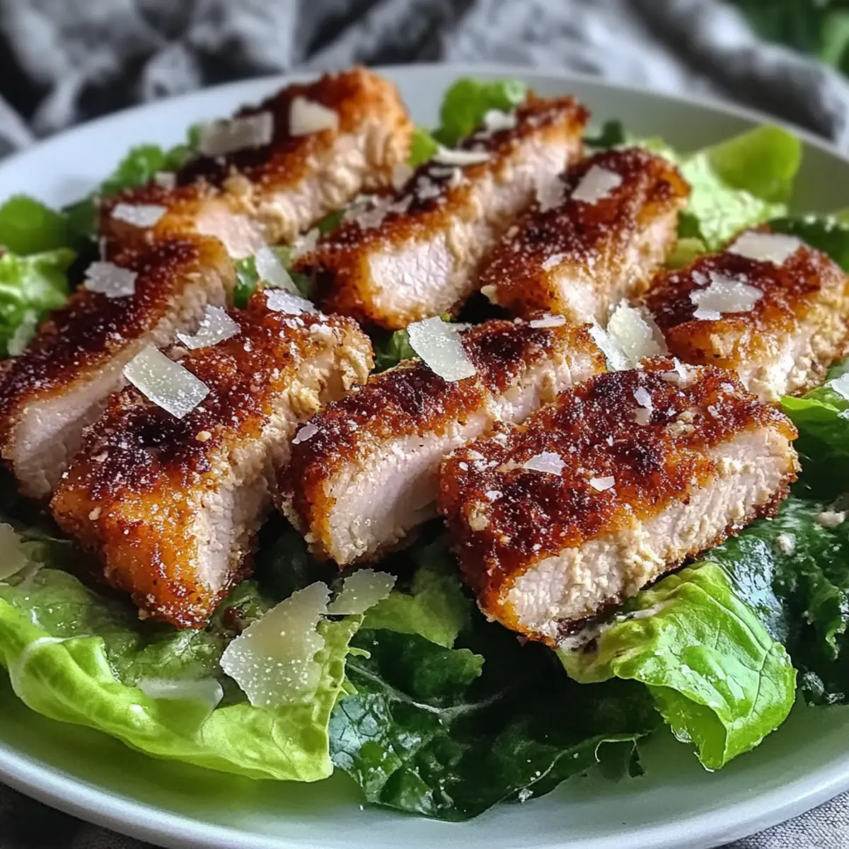 Crispy Chicken Caesar Salad