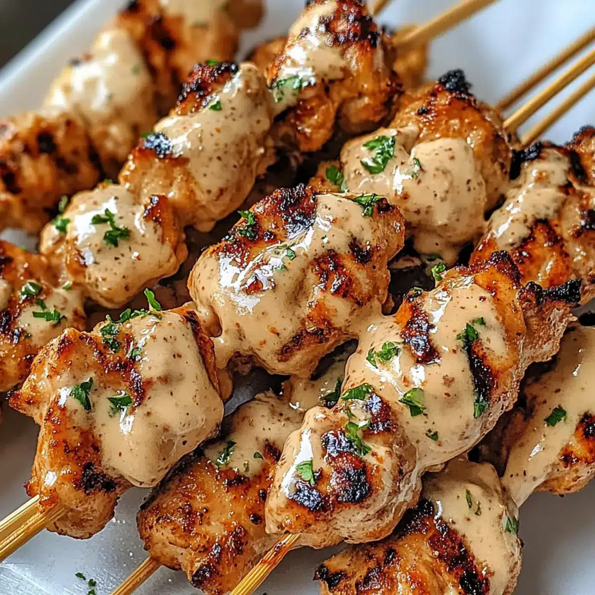 Bang Bang Chicken Skewers